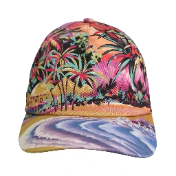 Multicolor Tropical Themed Baseball Capello Hat