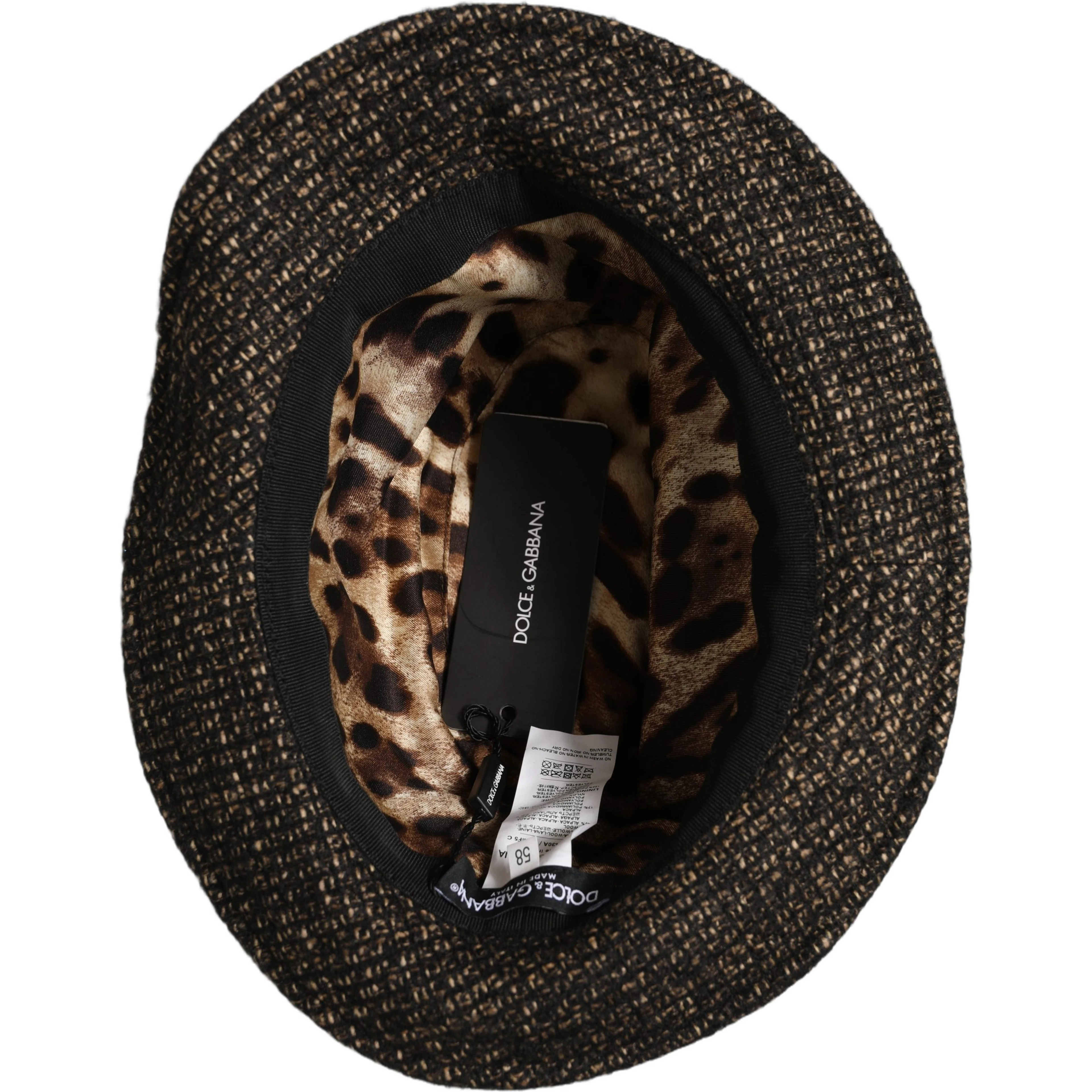 Gray Melange Blended Textured Tweed Capello Hat