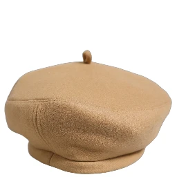 Beige Wool French Style Beret Capello Hat