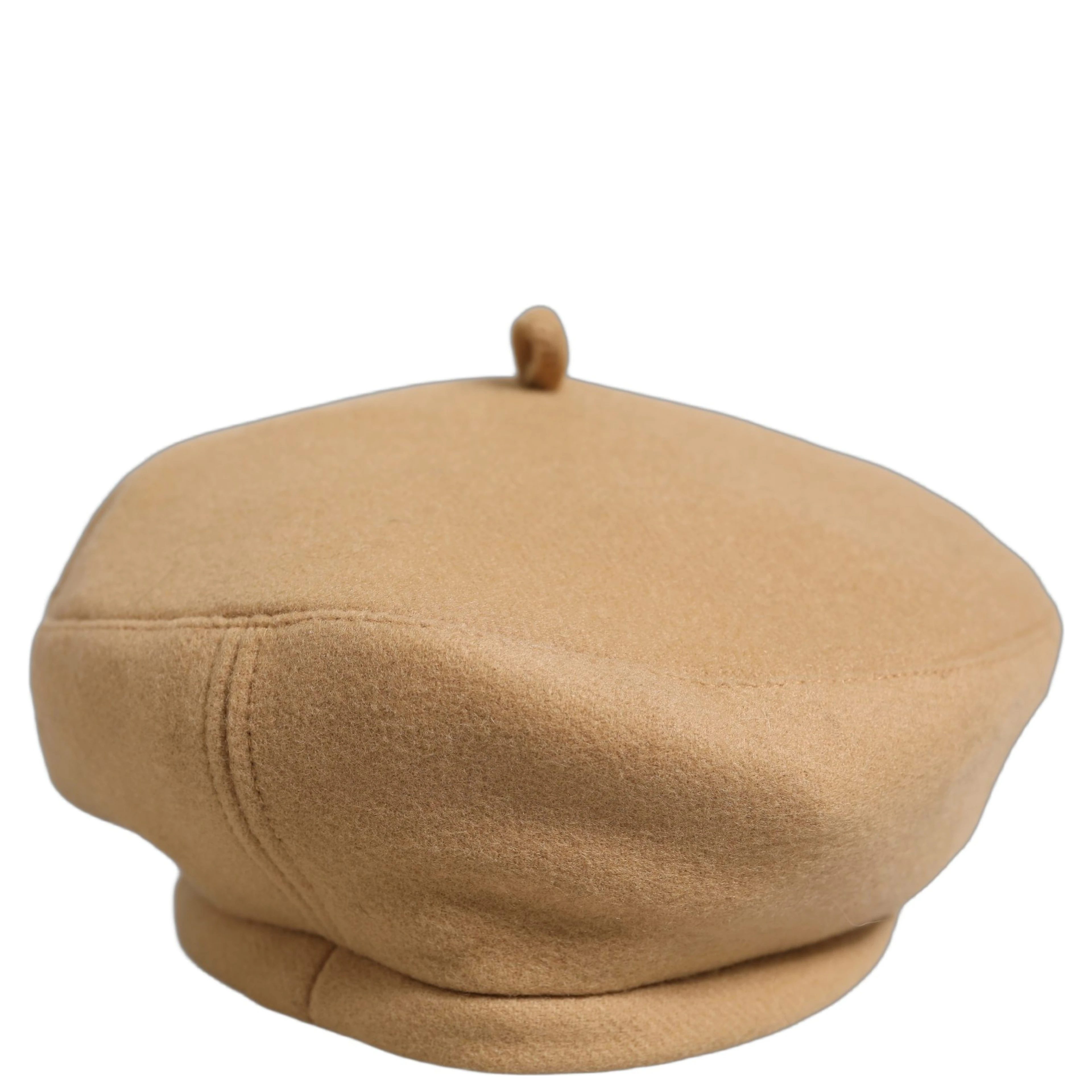 Beige Wool French Style Beret Capello Hat