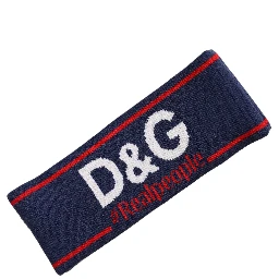 Navy Blue Wool Knitted D&G Queen Head Band One Size Hat