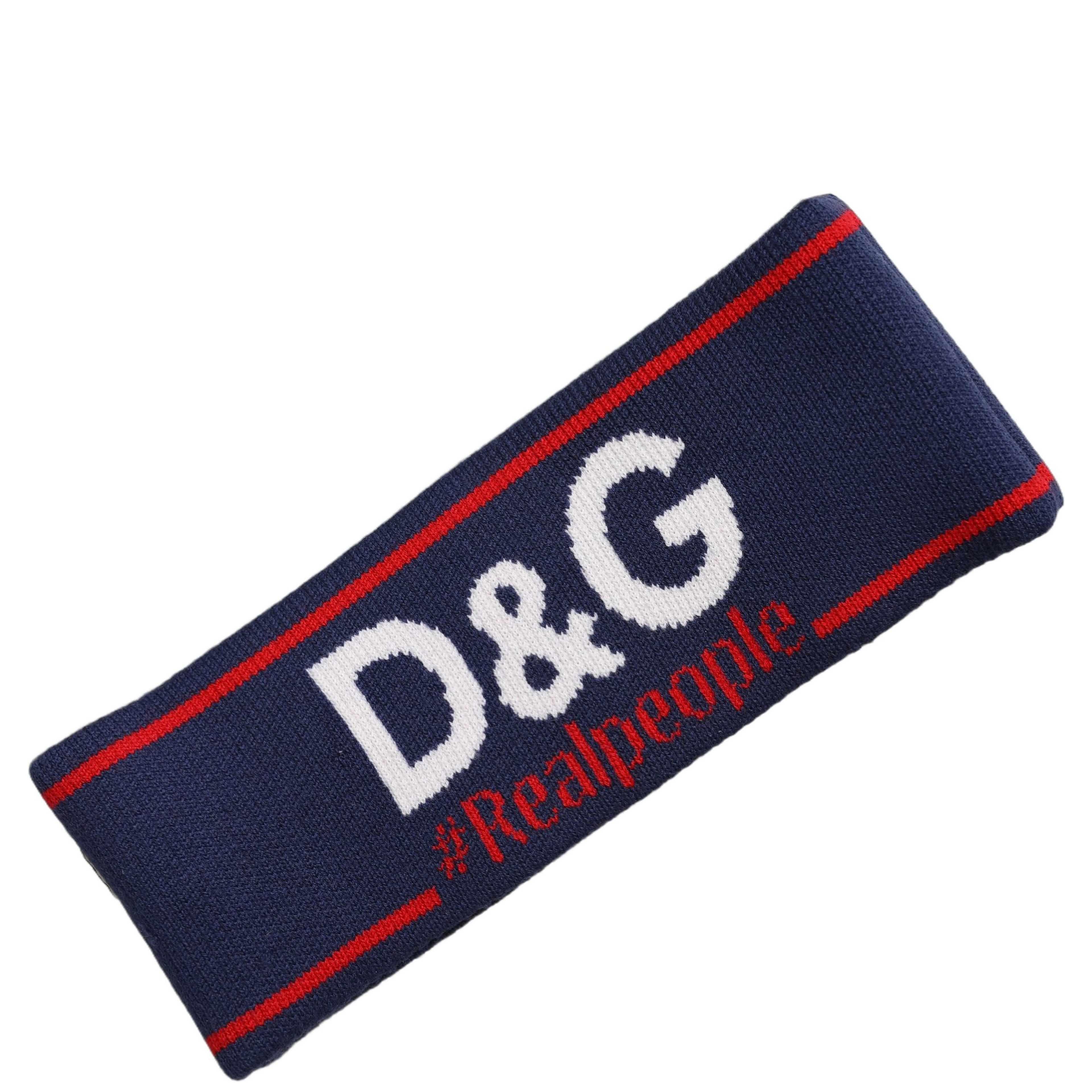 Navy Blue Wool Knitted D&G Queen Head Band One Size Hat