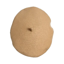 Beige Wool French Style Beret Capello Hat