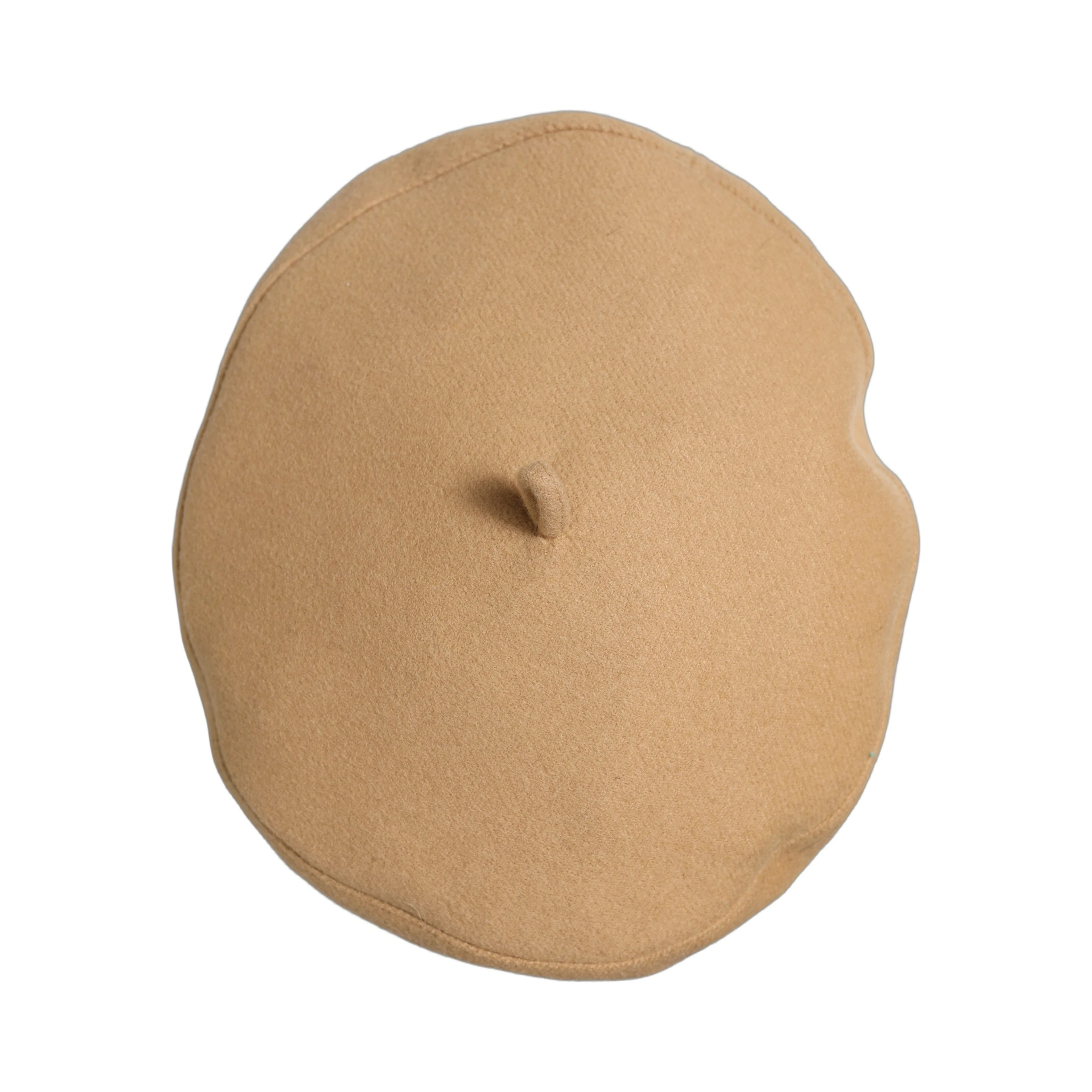 Beige Wool French Style Beret Capello Hat