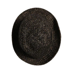 Gray Melange Blended Textured Tweed Capello Hat