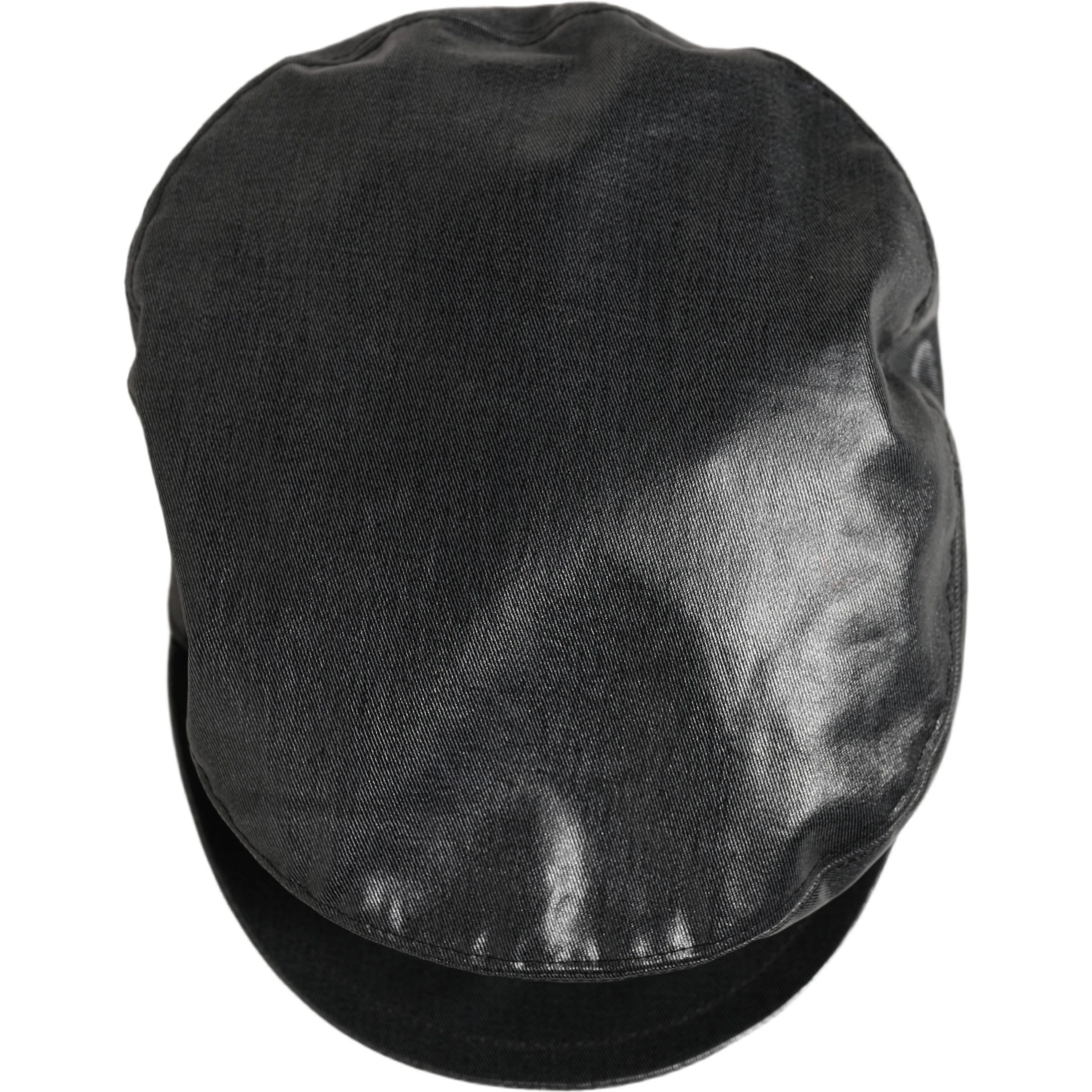 Black Cotton Gold DG Chain Baker Boy Capello Hat