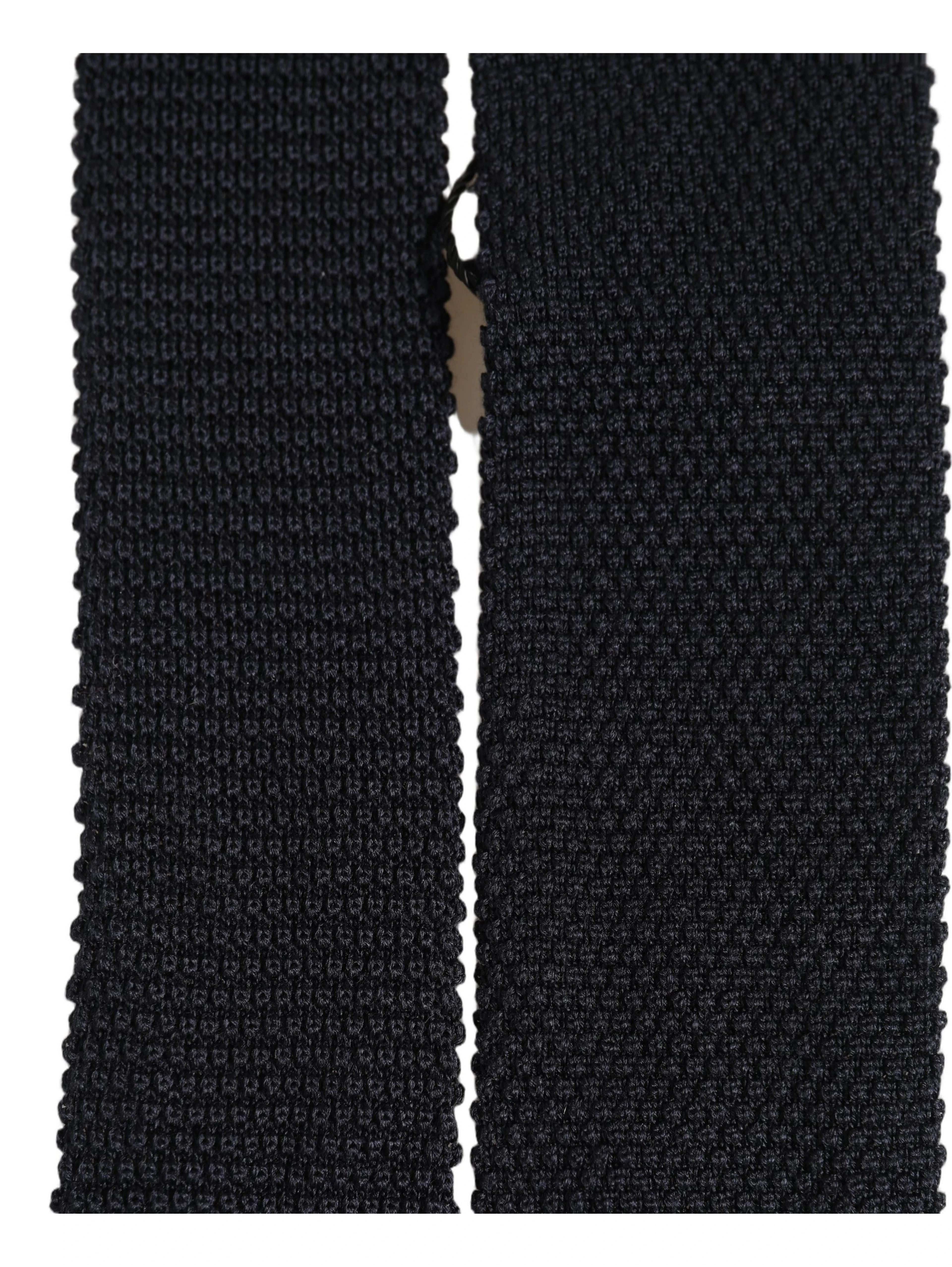 Men Black 100% Silk Adjustable Men Tied Necktie Tie