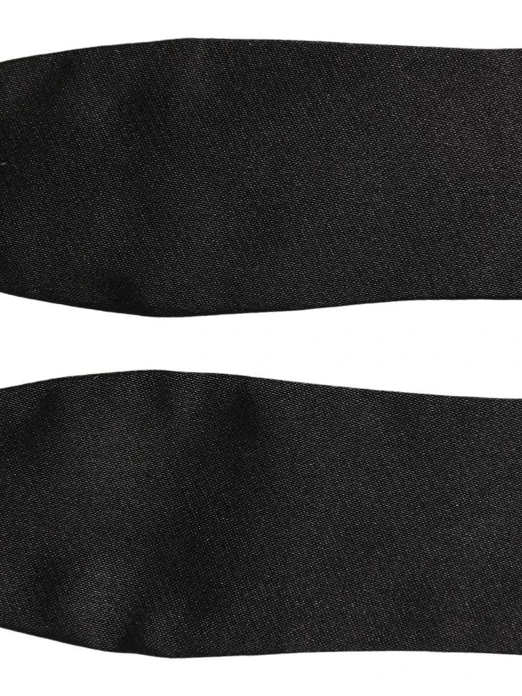 Men Black 100% Silk Adjustable Neck Papillon Bow Tie