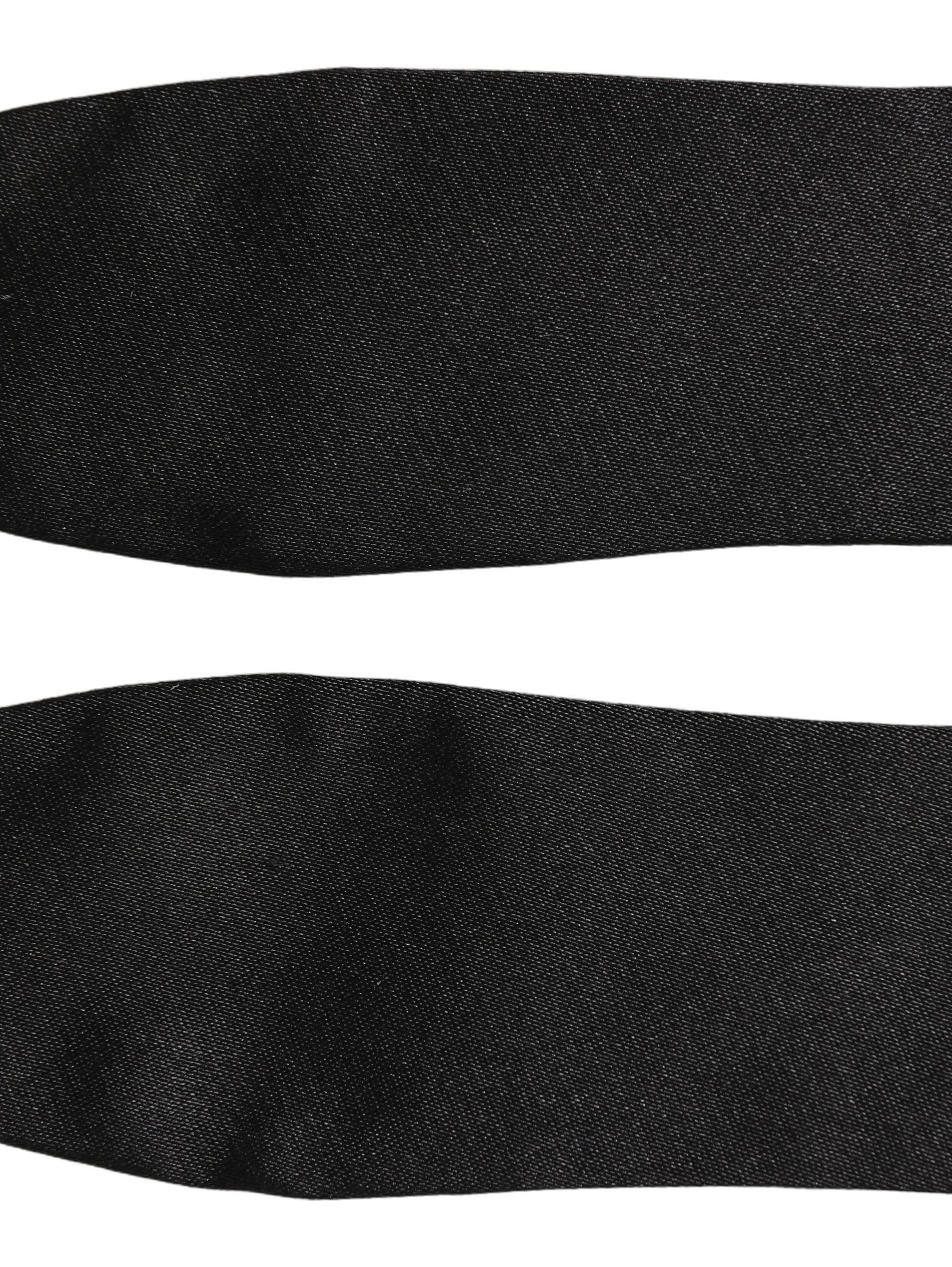 Men Black 100% Silk Adjustable Neck Papillon Bow Tie
