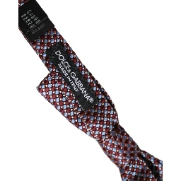 Blue Burgundy Woven Adjustable Neck Papillon Bow Tie