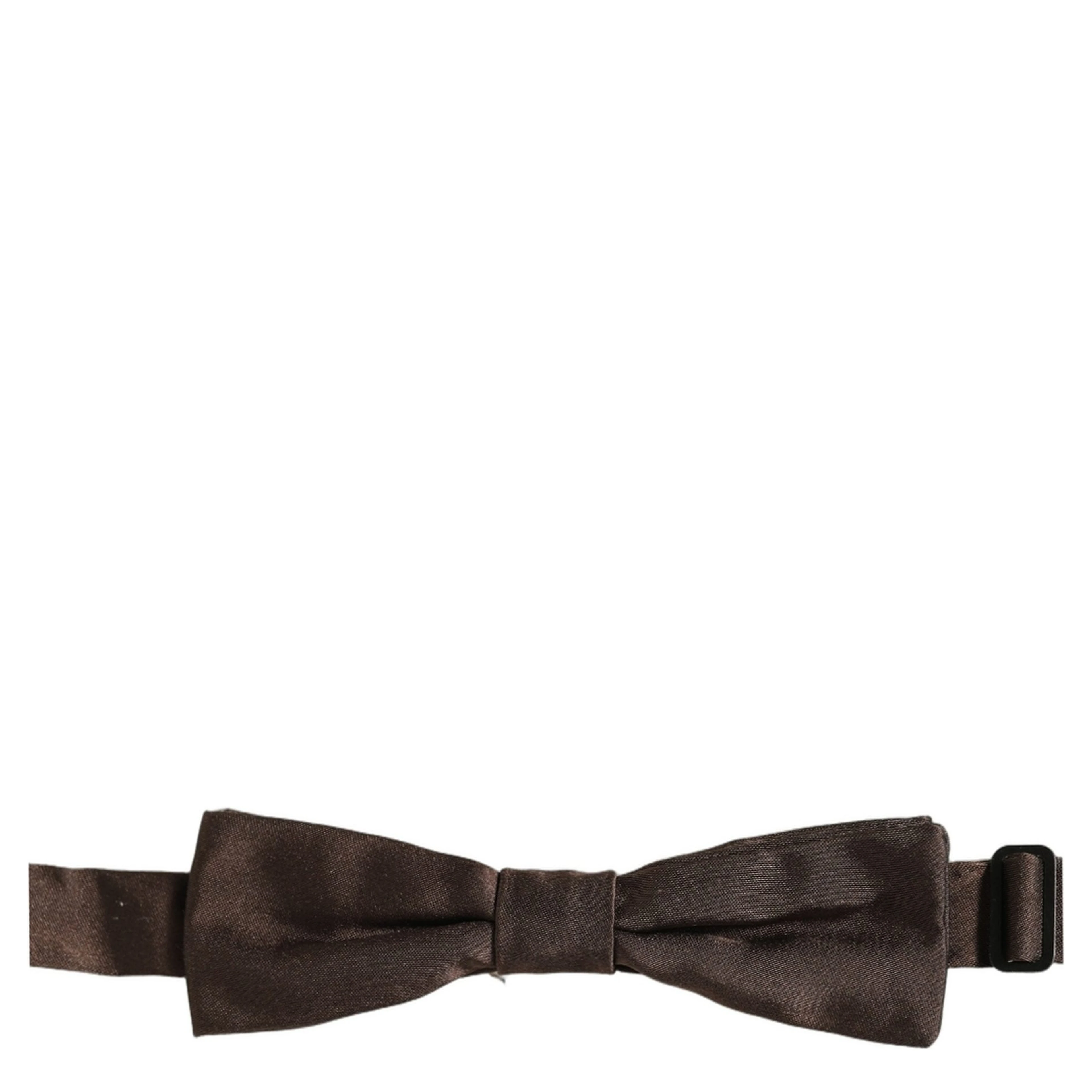 Men Brown 100% Silk Adjustable Neck Papillon Bow Tie