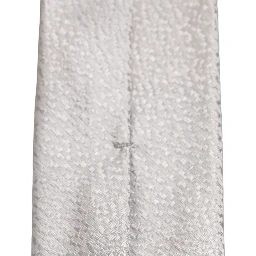 Men Gray 100% Silk Textured Adjustable Tied Necktie Tie