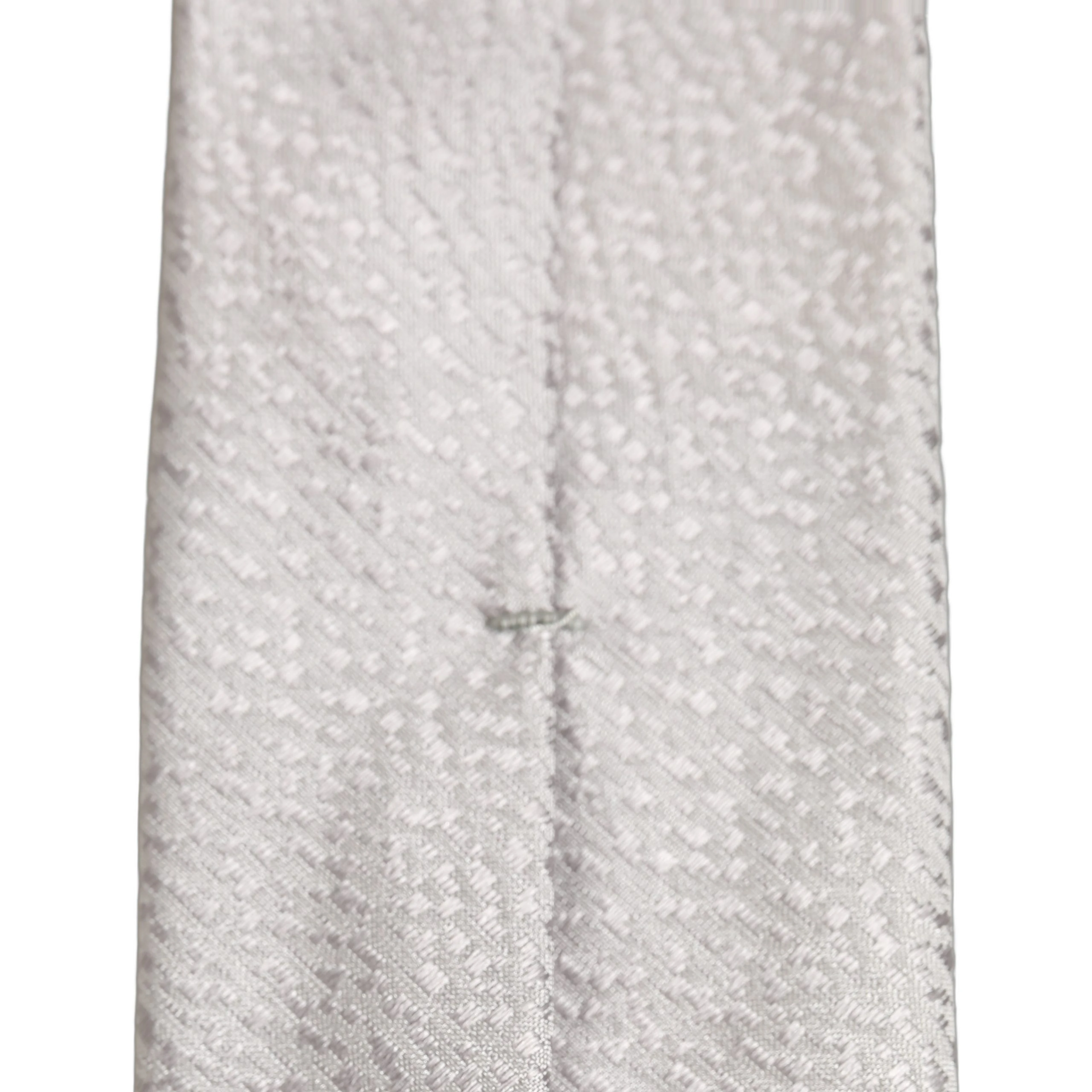 Men Gray 100% Silk Textured Adjustable Tied Necktie Tie