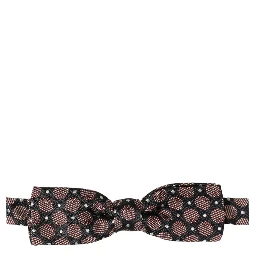 Multicolor Geometric Silk Adjustable Neck Papillon Bow Tie