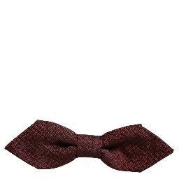 Men Red Silk Fantasy Adjustable Neck Papillon Bow Tie