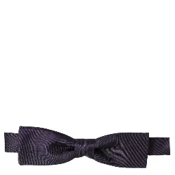 Men Violet 100% Silk Adjustable Neck Papillon Bow Tie