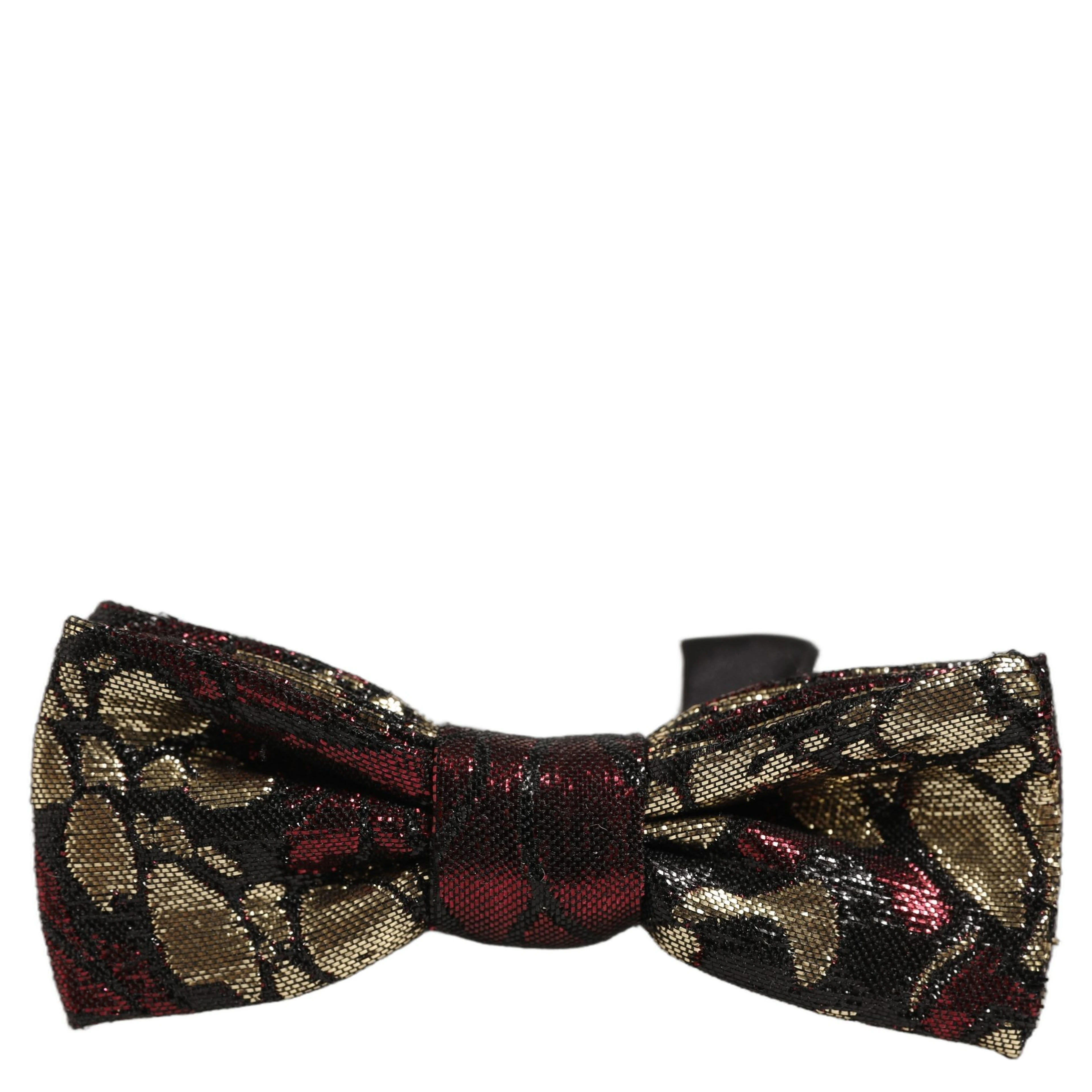 Multicolor Floral Jacquard Adjustable Neck Papillon Bow Tie