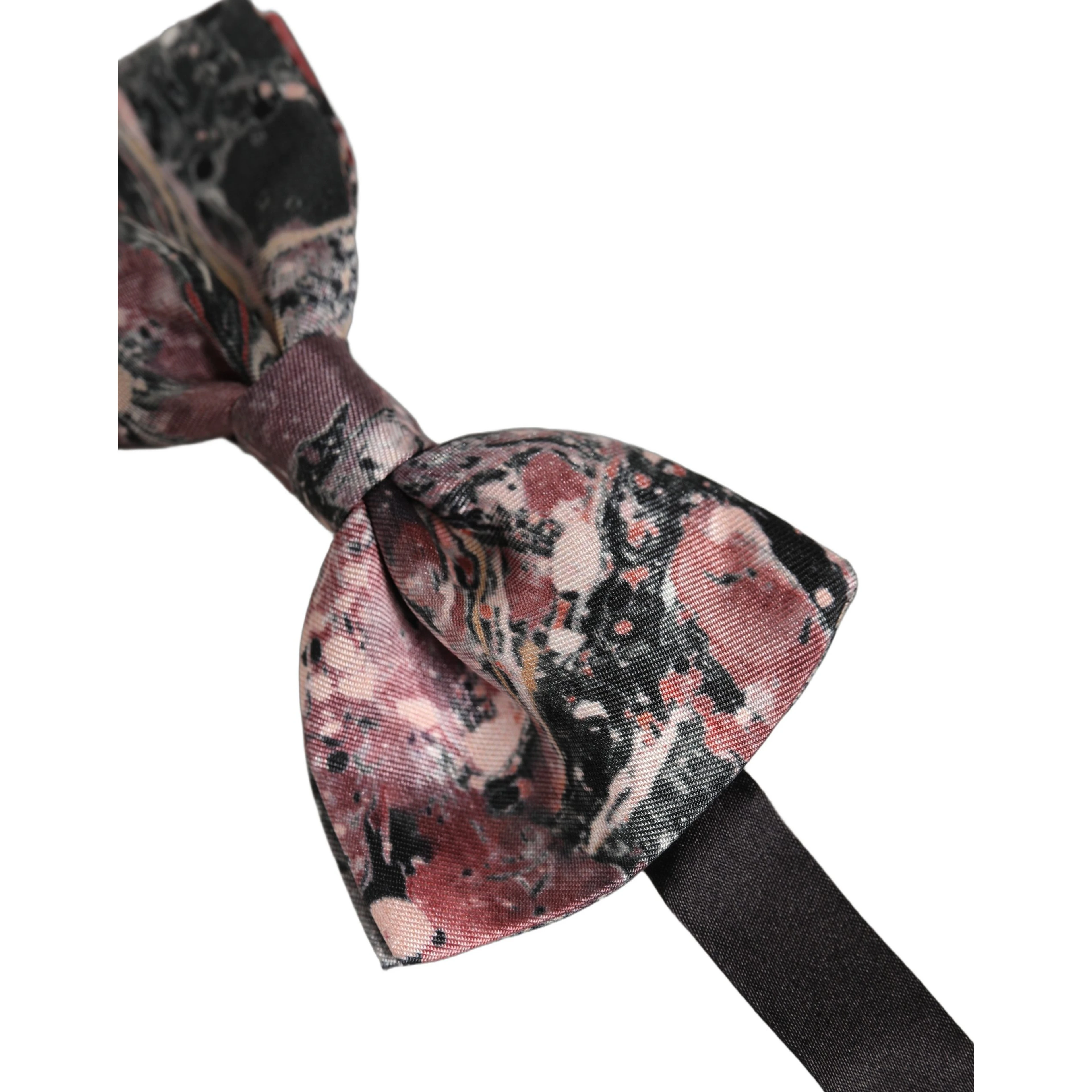 Multicolor Marble Silk Adjustable Neck Papillon Bow Tie
