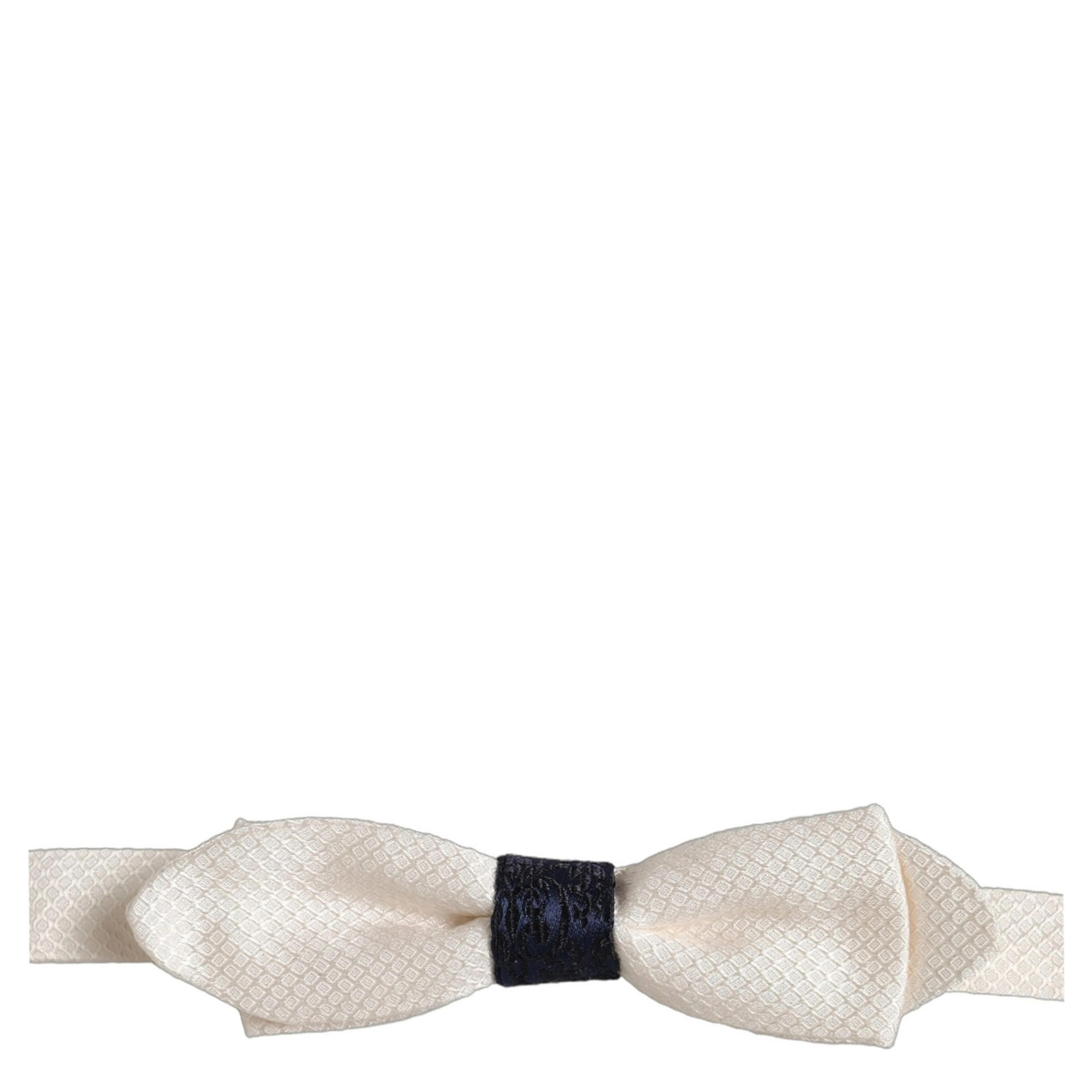 Men White 100% Silk Adjustable Neck Papillon Bow Tie