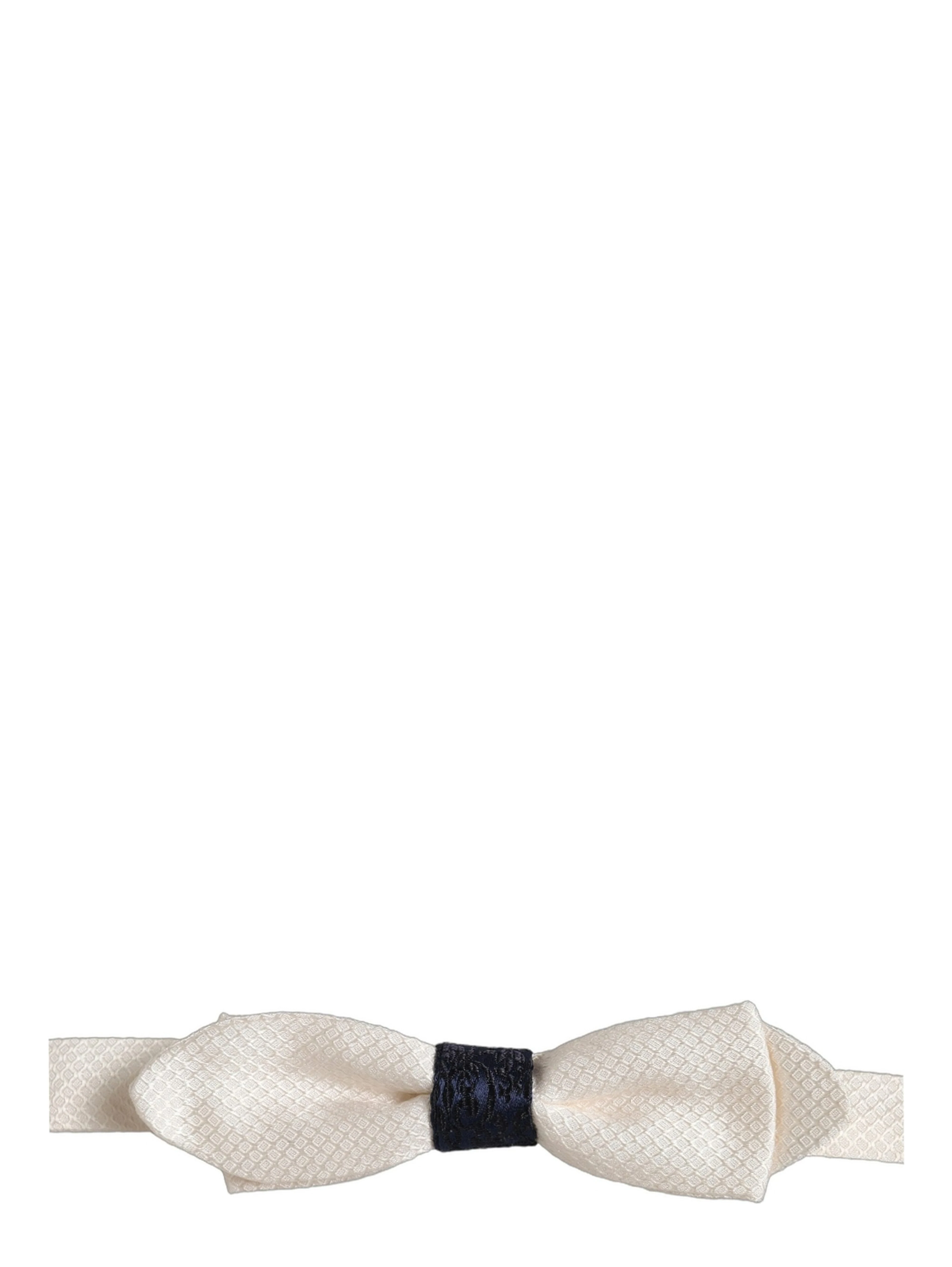 Men White 100% Silk Adjustable Neck Papillon Bow Tie
