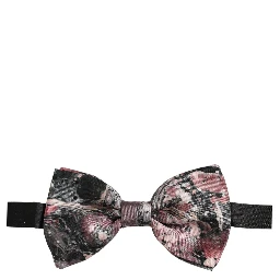 Multicolor Marble Silk Adjustable Neck Papillon Bow Tie