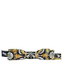 Multicolor Damask Style Adjustable Neck Papillon Bow Tie