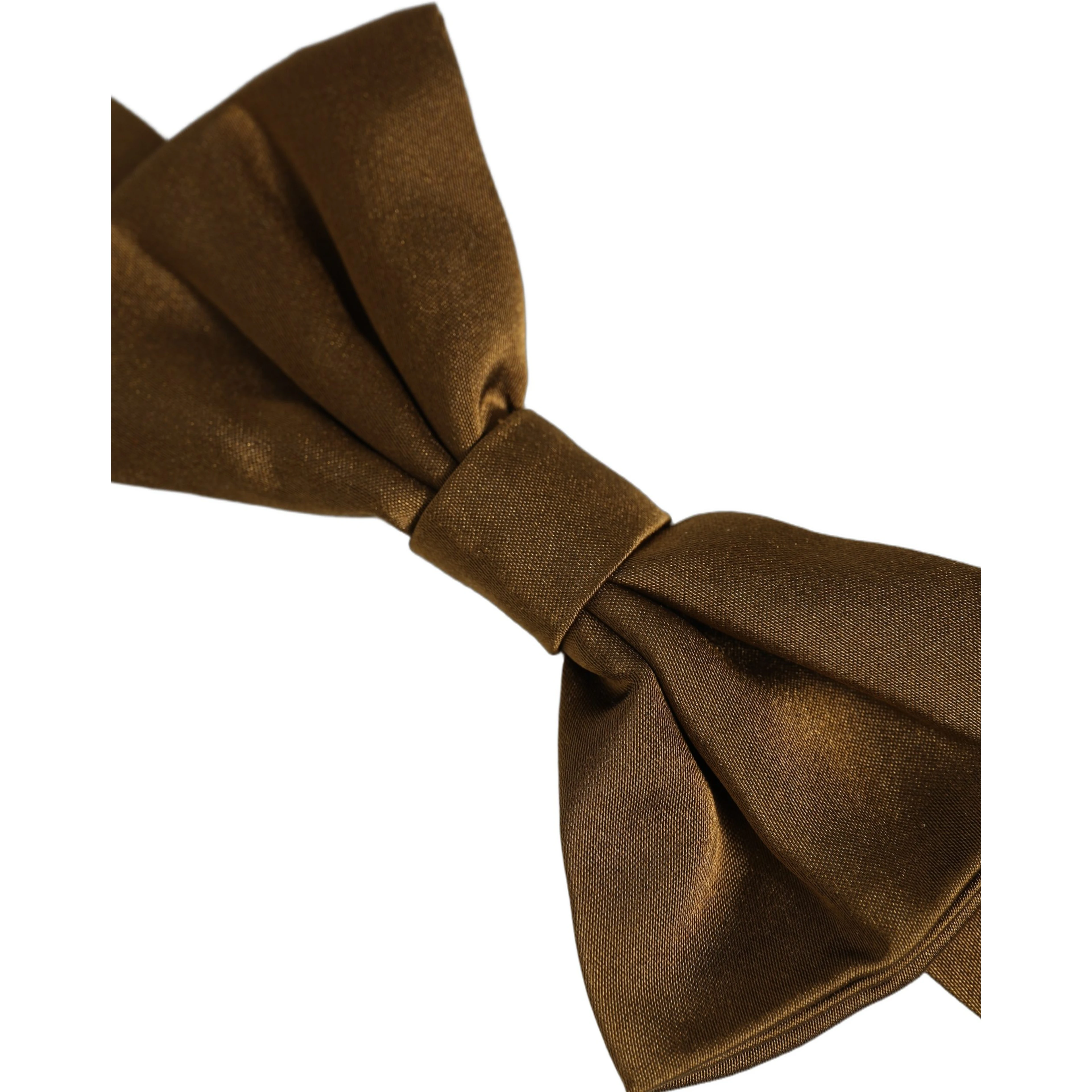 Men Brown 100% Silk Adjustable Neck Papillon Bow Tie