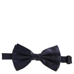Dark Blue 100% Silk Adjustable Neck Papillon Bow Tie