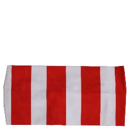 Red White Stripes Nylon Head Wrap One Size Headband