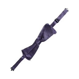 Men Purple 100% Silk Adjustable Neck Papillon Bow Tie