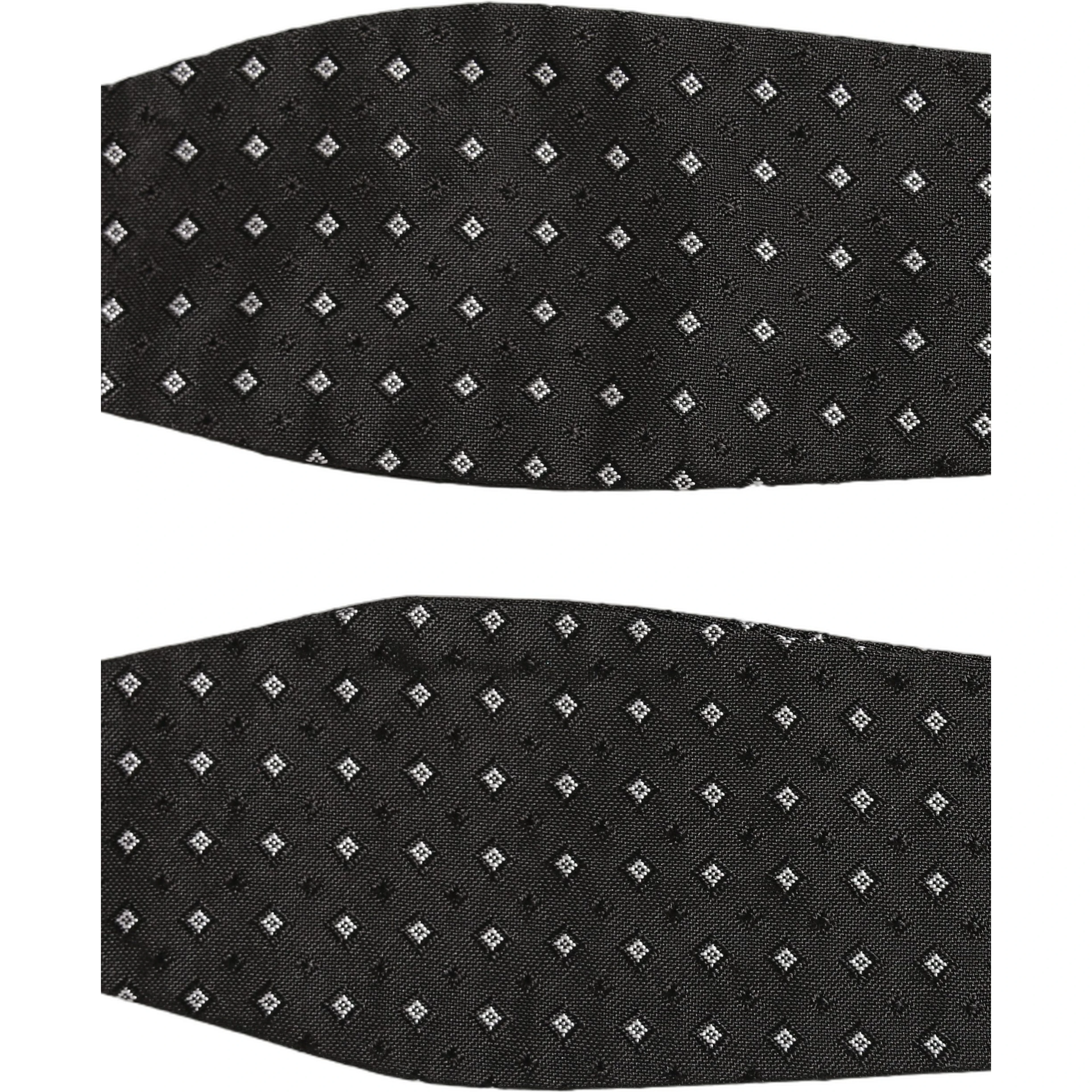 Black White Polka Dot Adjustable Neck Papillon Bow Tie