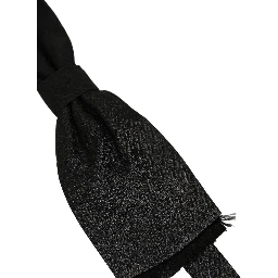Men Black 100% SIlk Adjustable Neck Papillon Bow Tie