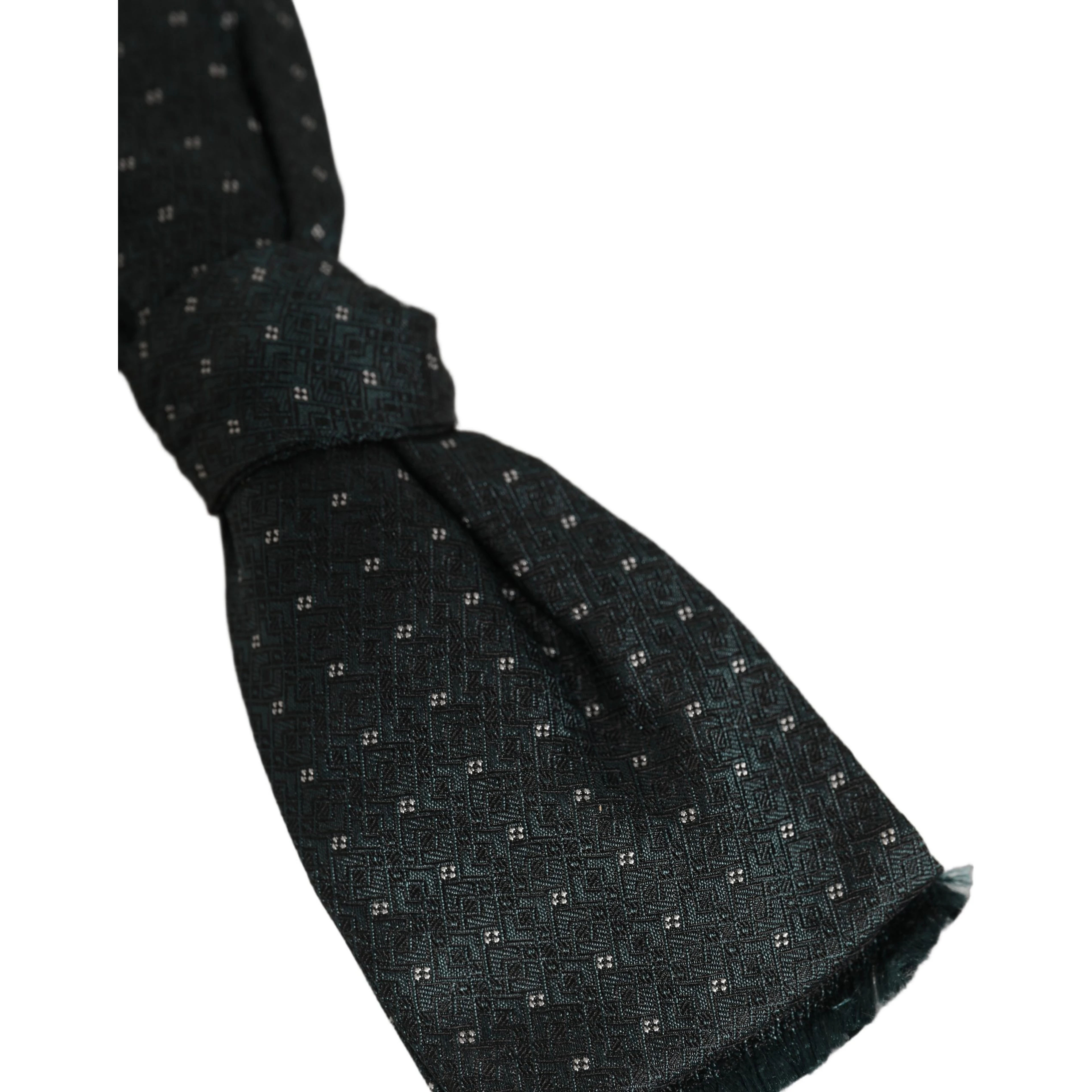 Men Green Patterned Adjustable Neck Papillon Bow Tie