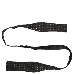 Black White Polka Dot Adjustable Neck Papillon Bow Tie