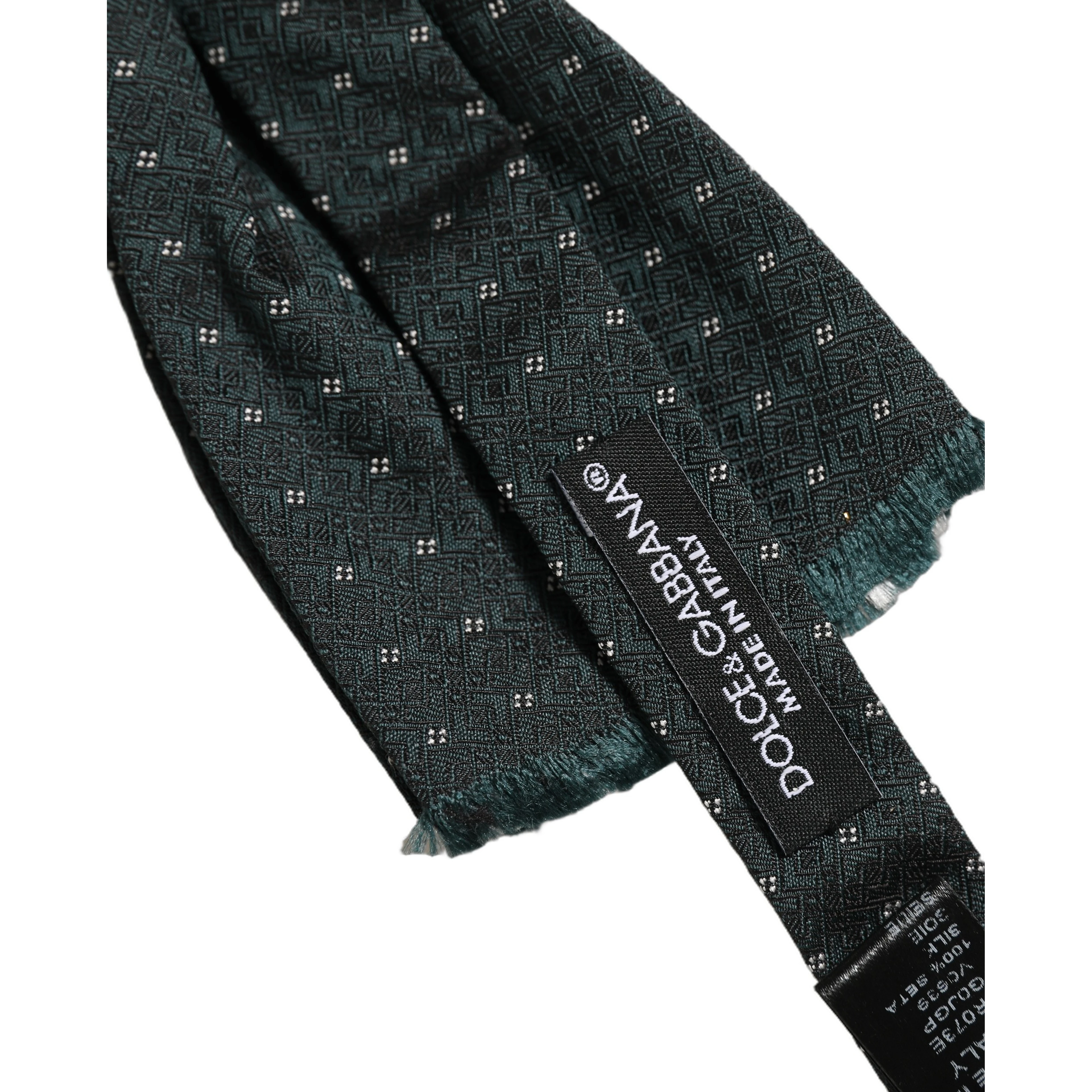 Men Green Patterned Adjustable Neck Papillon Bow Tie