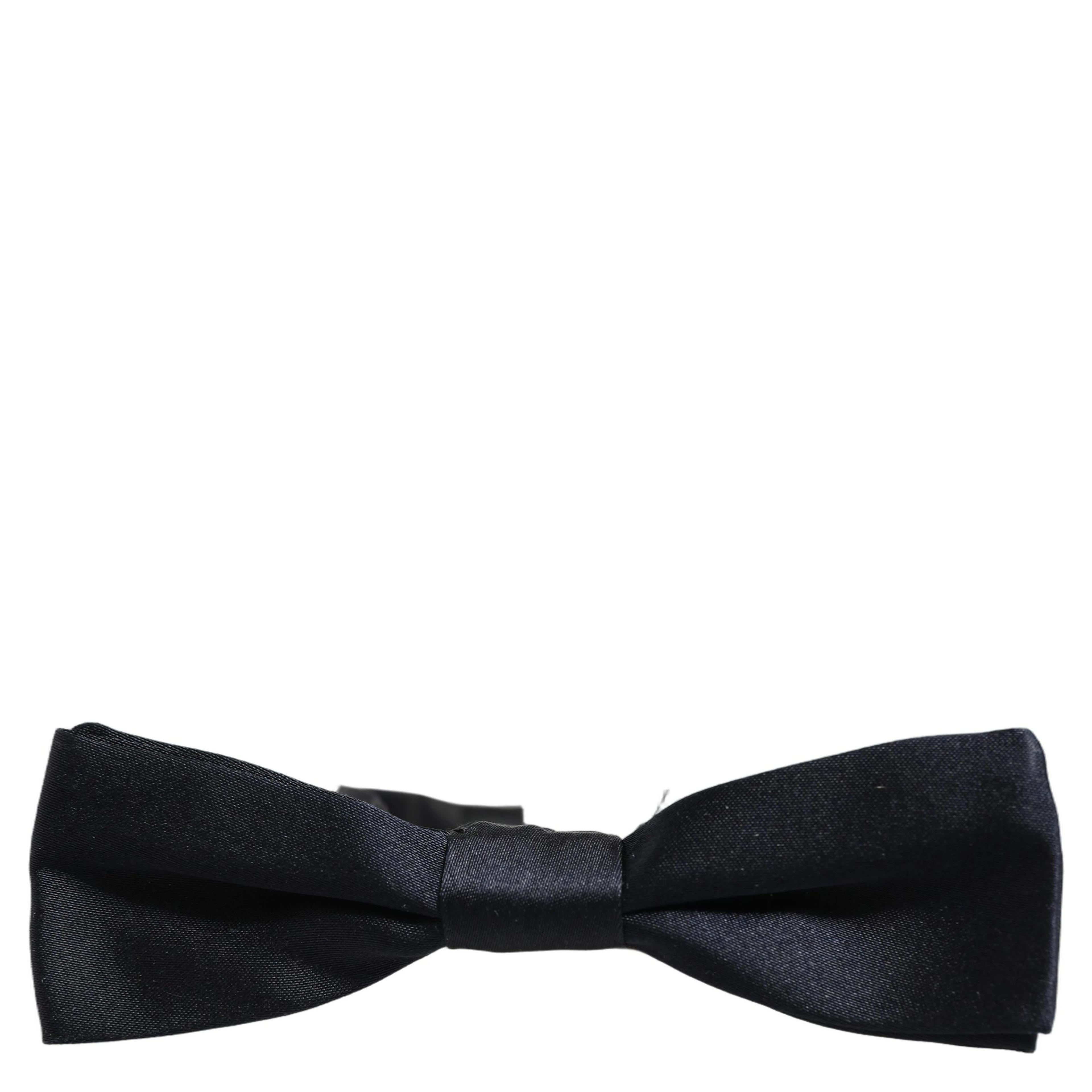 Men Black 100% Silk Adjustable Neck Papillon Bow Tie