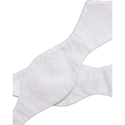 Men White 100% Silk Adjustable Neck Papillon Bow Tie