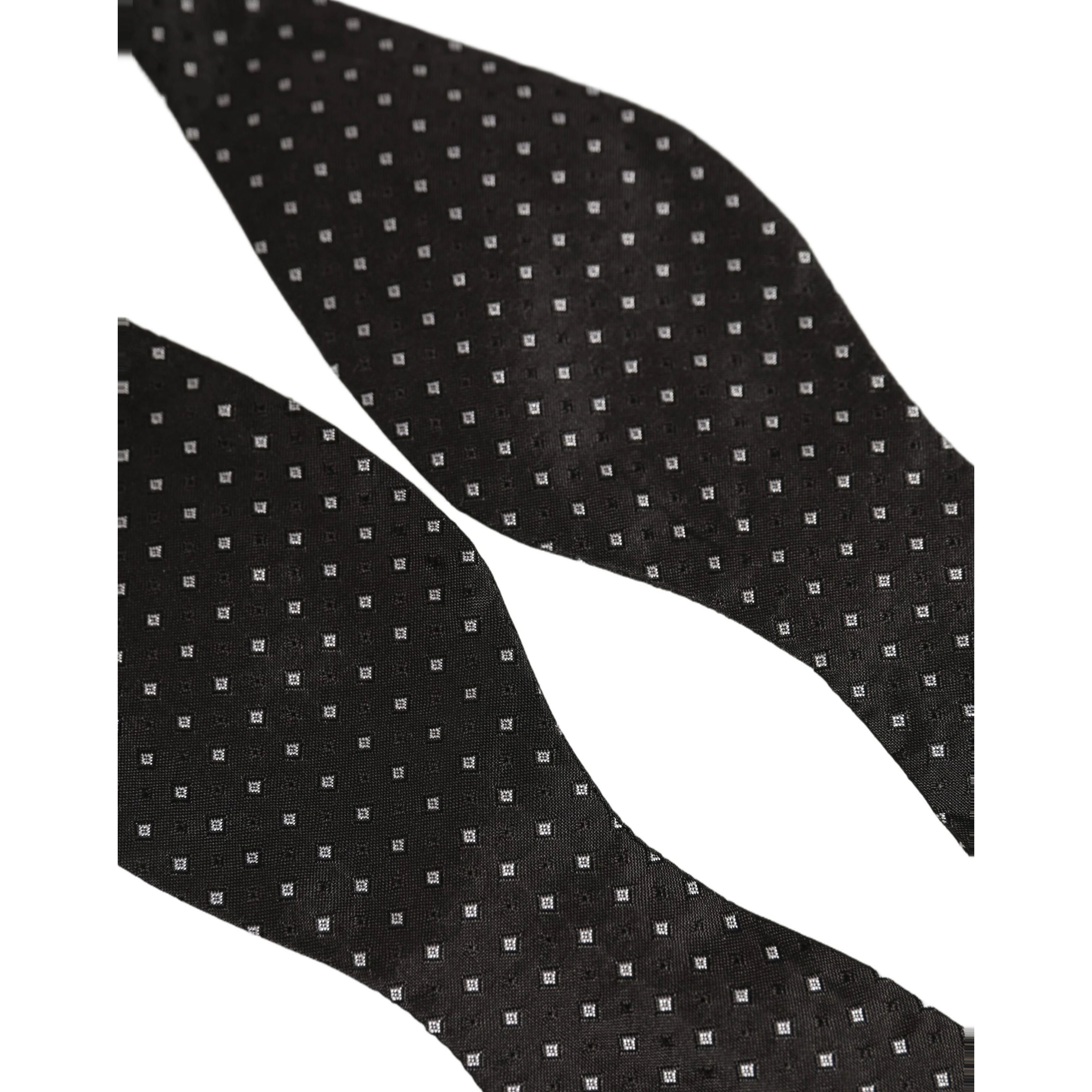 Black White Polka Dot Adjustable Neck Papillon Bow Tie