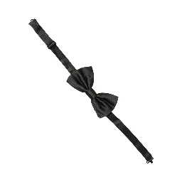 Men Black 100% Silk Adjustable Neck Papillon Bow Tie
