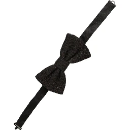 Men Brown 100% Silk Adjustable Neck Papillon Bow Tie