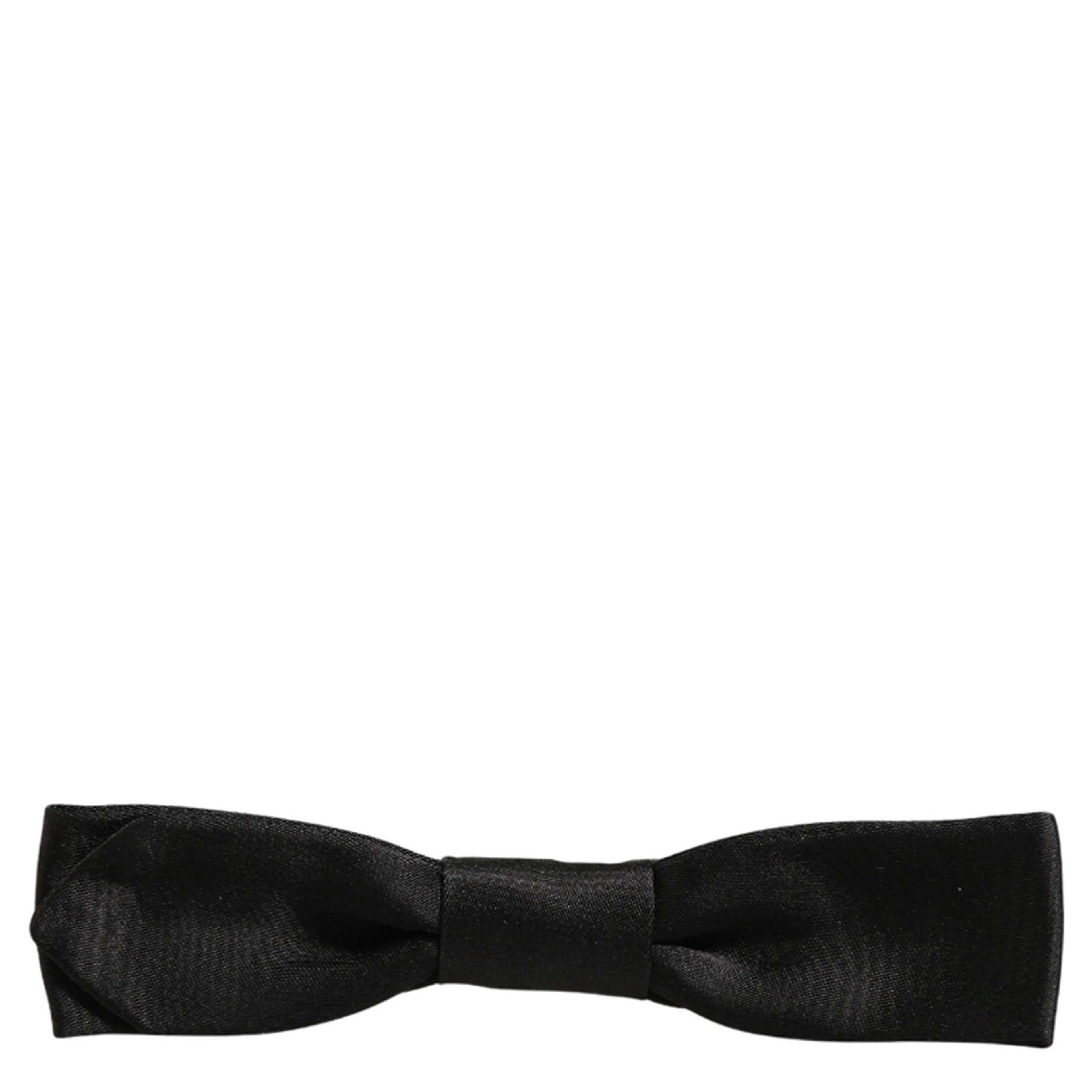 Men Black 100% SIlk Adjustable Neck Papillon Bow Tie