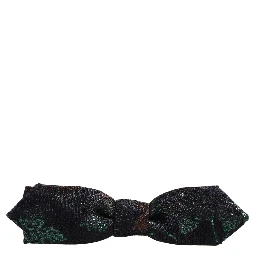 Men Multicolor 100% Silk Adjustable Neck Papillon Bow Tie