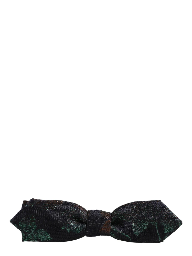 Men Multicolor 100% Silk Adjustable Neck Papillon Bow Tie