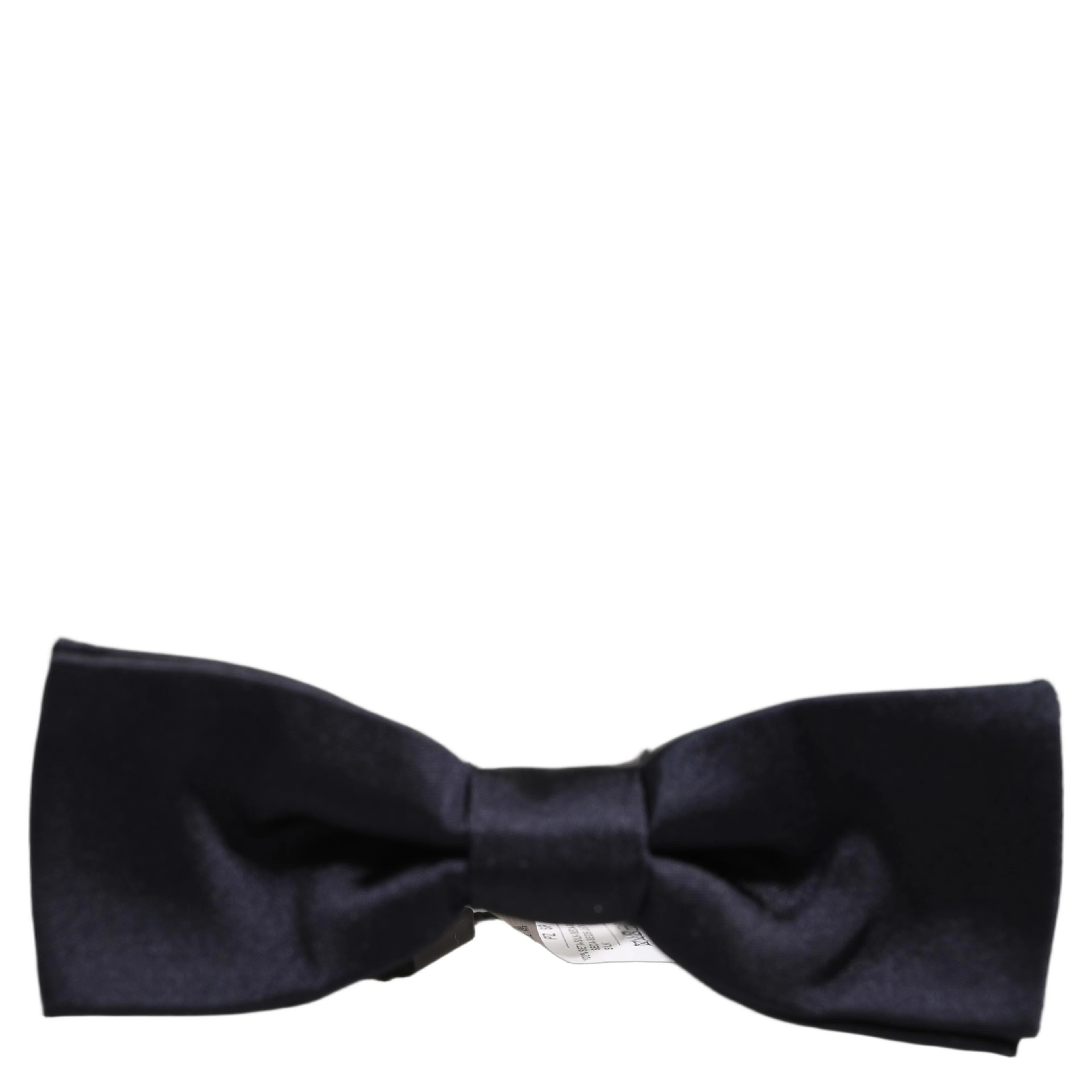 Men Dark Blue 100% Silk Adjustable Neck Papillon Bow Tie