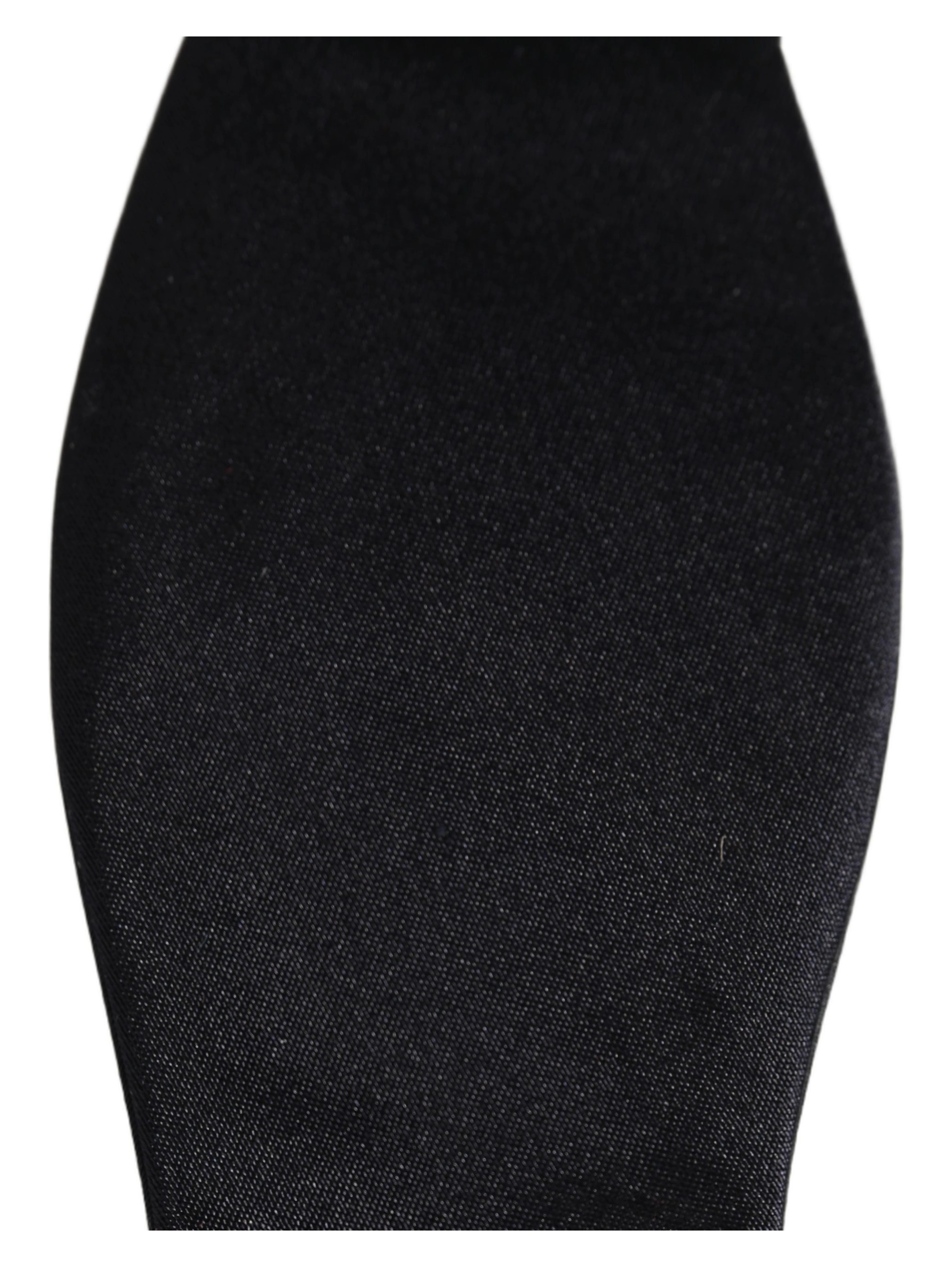 Men Black 100% Silk Adjustable Neck Papillon Bow Tie