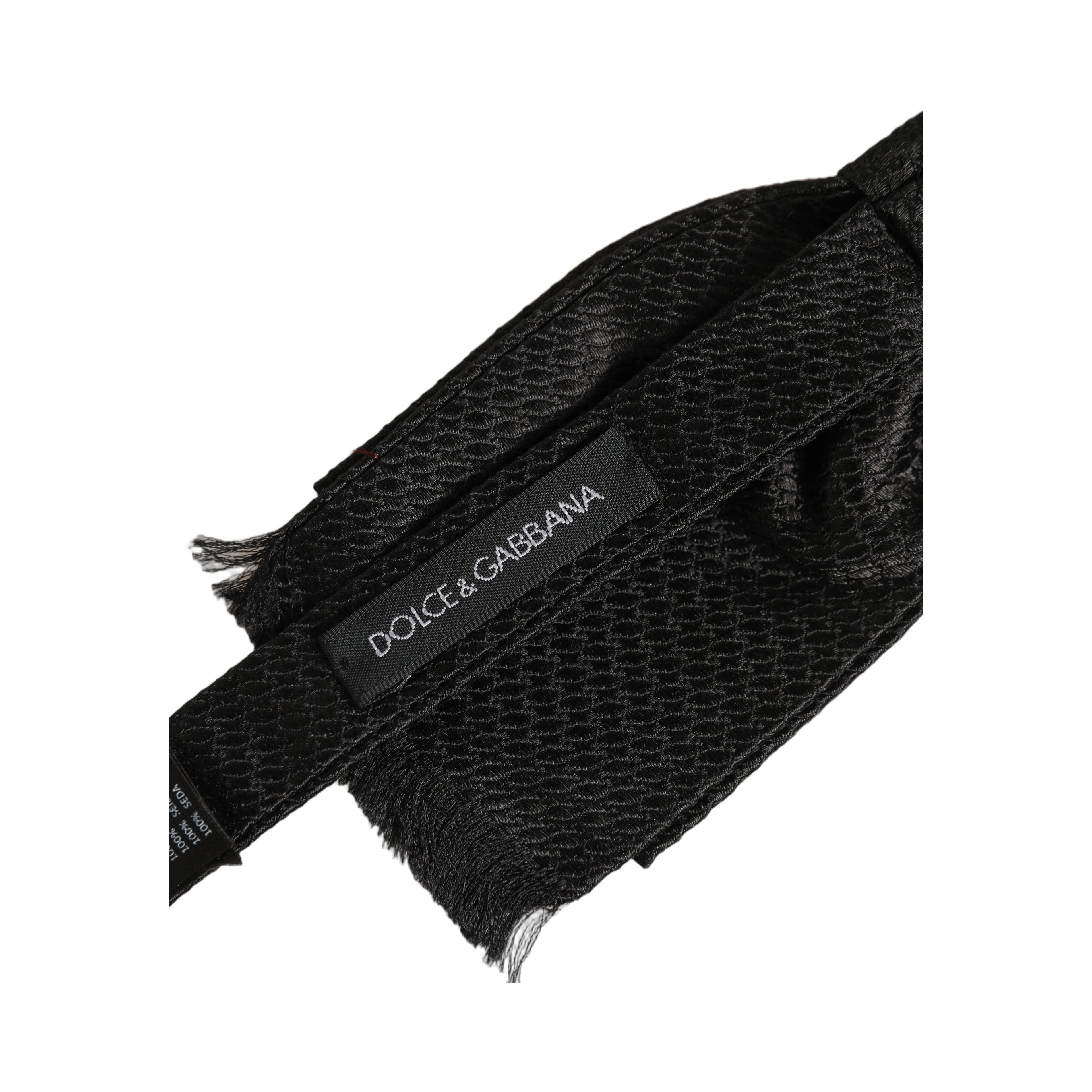 Men Black 100% SIlk Adjustable Neck Papillon Bow Tie