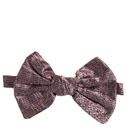 Men Maroon 100% Silk Adjustable Neck Papillon Bow Tie