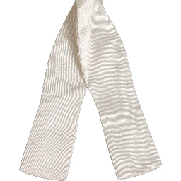 Men White 100% Silk Adjustable Neck Papillon Bow Tie