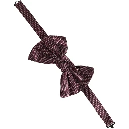 Men Maroon 100% Silk Adjustable Neck Papillon Bow Tie