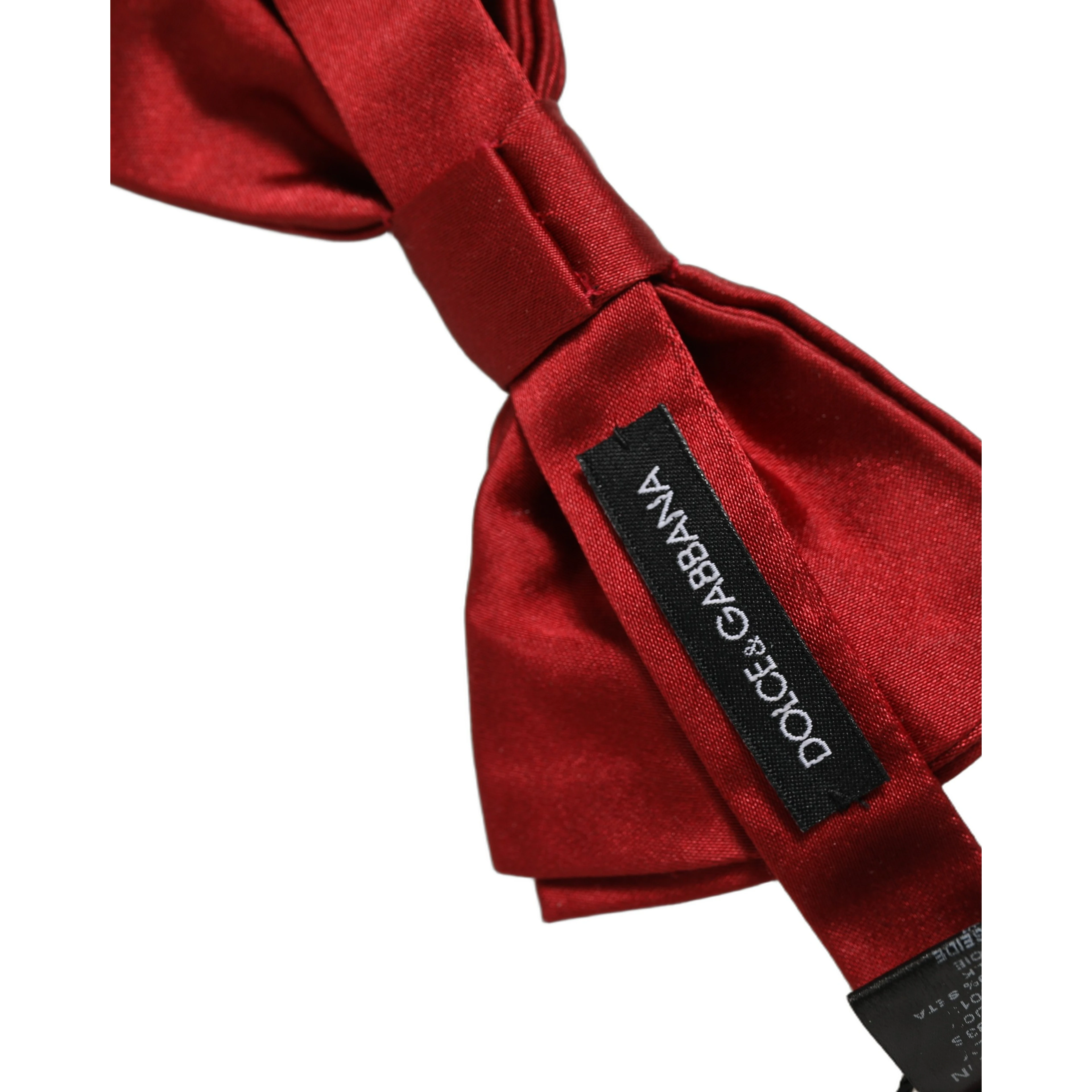 Men Red 100% Silk Adjustable Neck Papillon Bow Tie